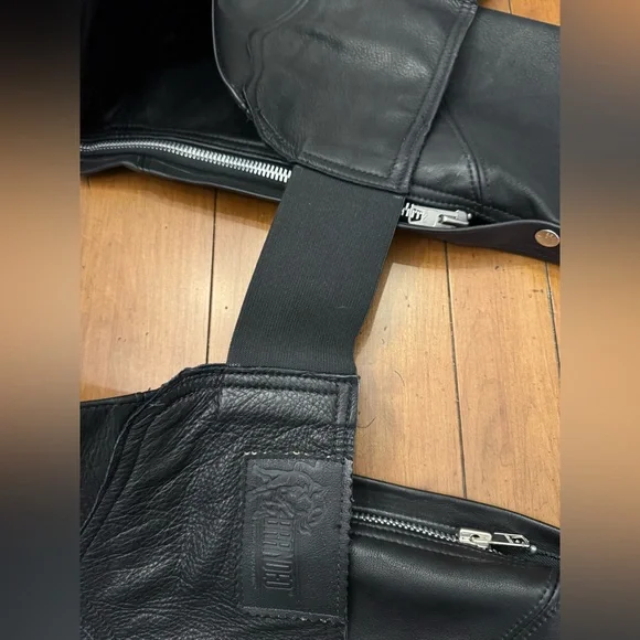 Women’s Black Leather Chaps - Picture 5 of 16
